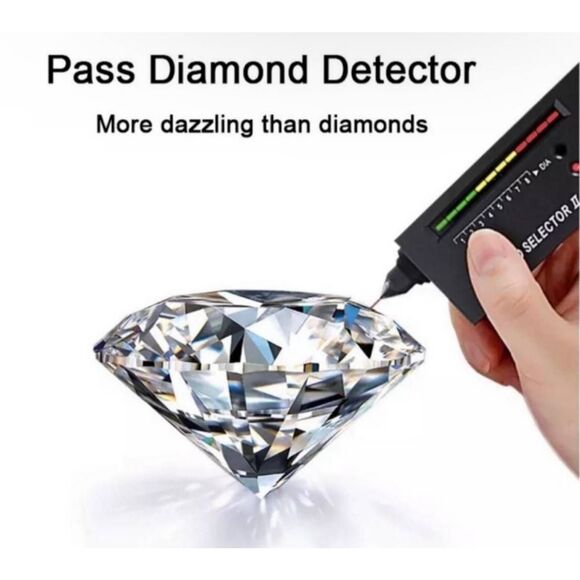 New~Genuine Moissanite Diamond 2Ct. Rose Cut Halo Design Stud Earrings~925SS - Picture 8 of 11